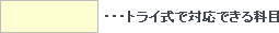 トライ式で対応できる科目
