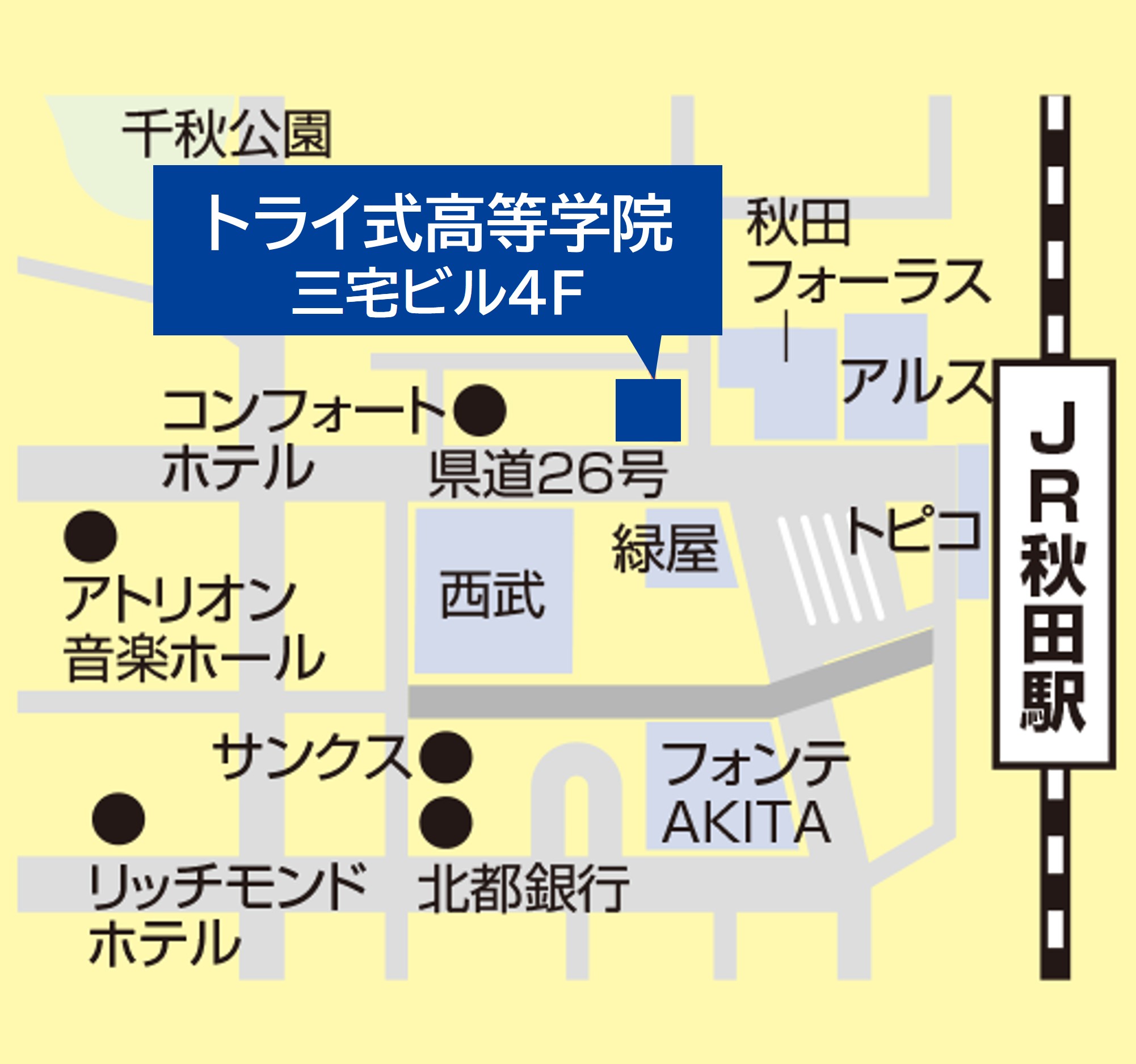 秋田の地図