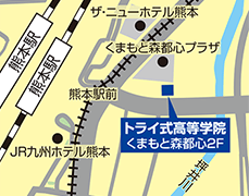 熊本駅前の地図