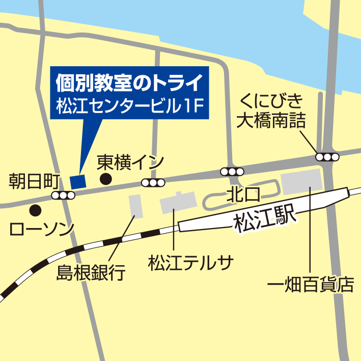 松江の地図