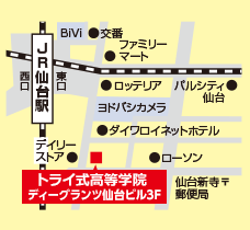 仙台の地図