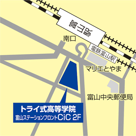 富山の地図