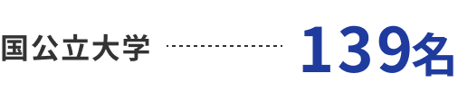 国公立大学139名
