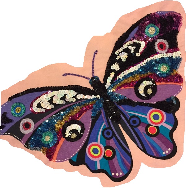 ちょうちょ 刺繍