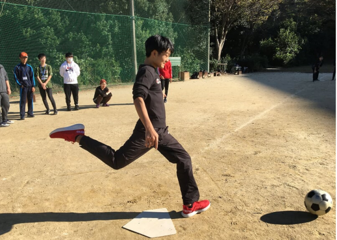 林間学校キックベース