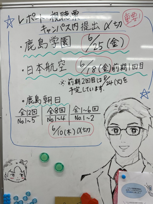 レポート締切日