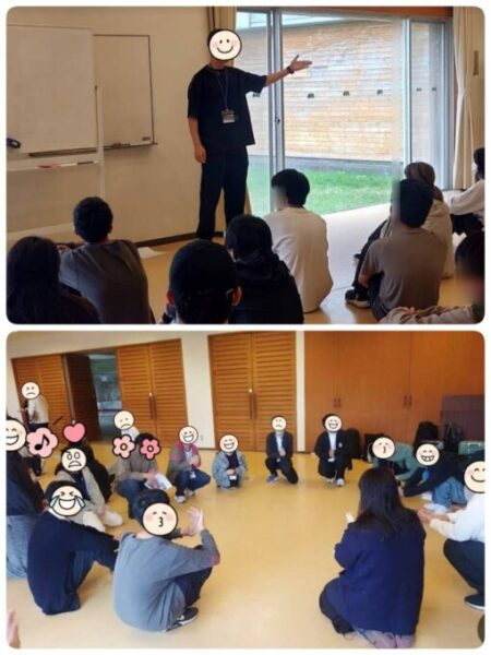 秋の林間学校の様子