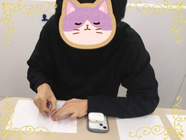 カタヌキしているところ