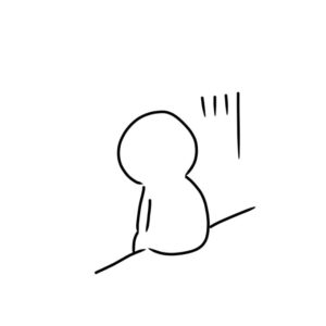 落ち込む姿