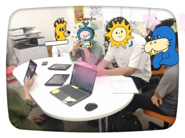 体育祭準備の様子