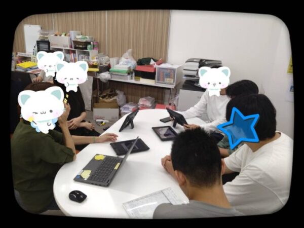 体育祭準備の様子