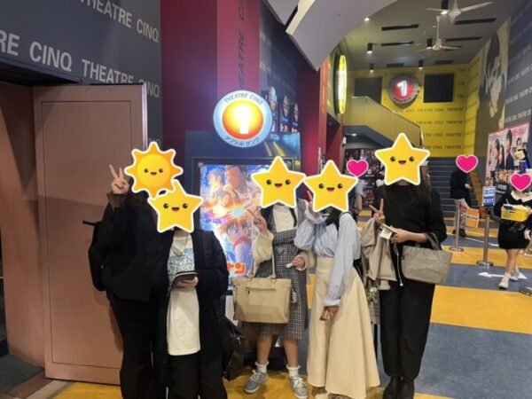 当時公開されていた「名探偵コナン」を見に行きました！