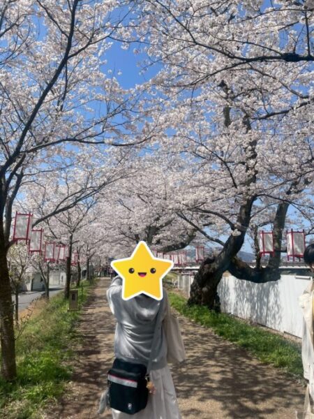 桜の写真撮影中です！