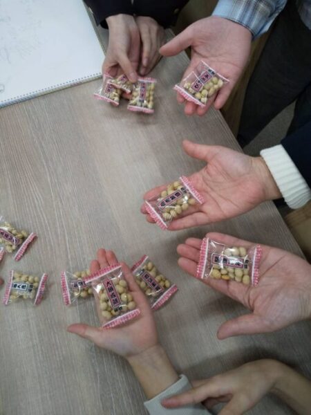 福豆ゲット！実は袋ごとに書いてある文言が違うのです