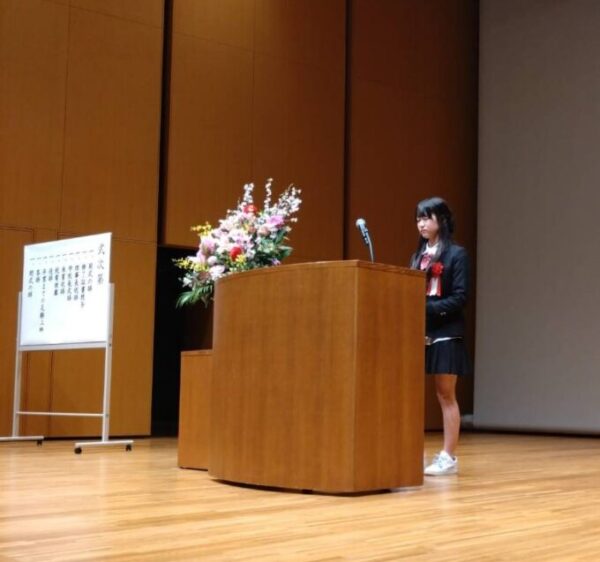 立派に答辞を読んでくれました！