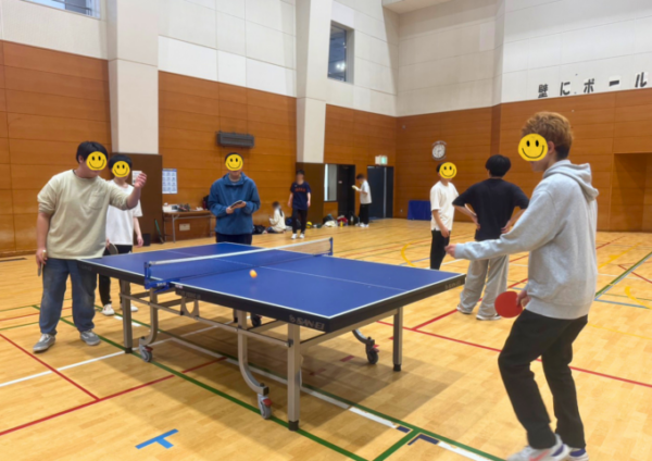 【部活】スポーツ部 今回はバスケ🏀・卓球🏓(26年4月)卓球交流の様子