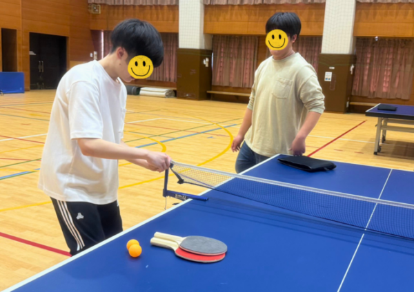 【部活】スポーツ部 今回はバスケ🏀・卓球🏓(26年4月)卓球の様子