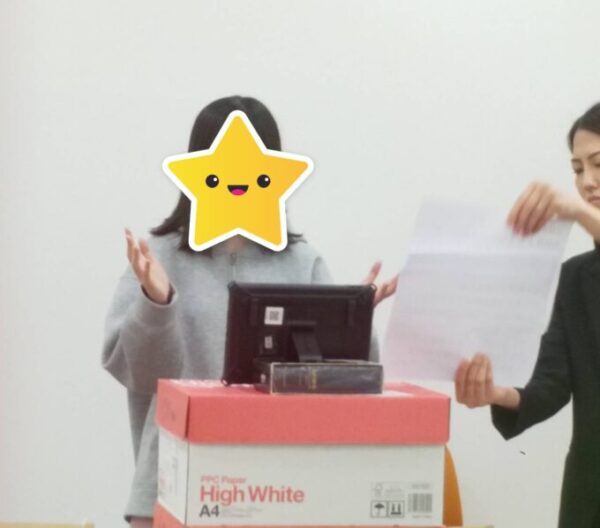 発表中です！