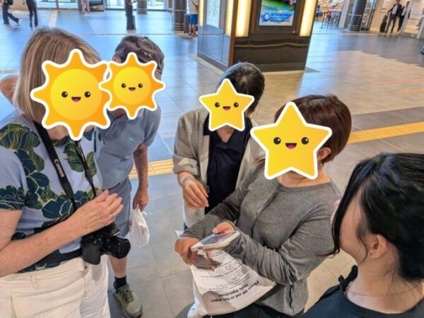 外国の方に取材をしています！