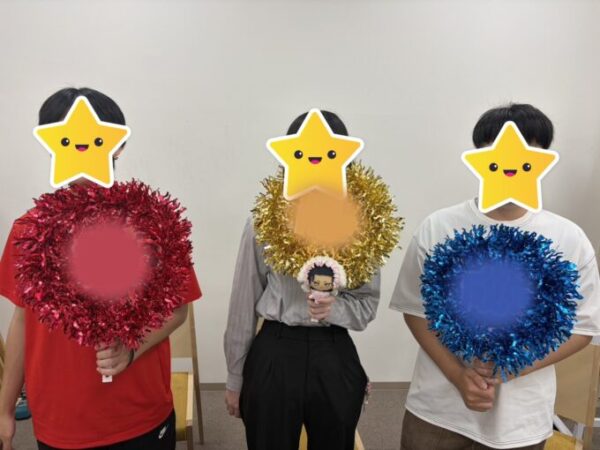 3人ともお疲れ様！よく頑張りました！